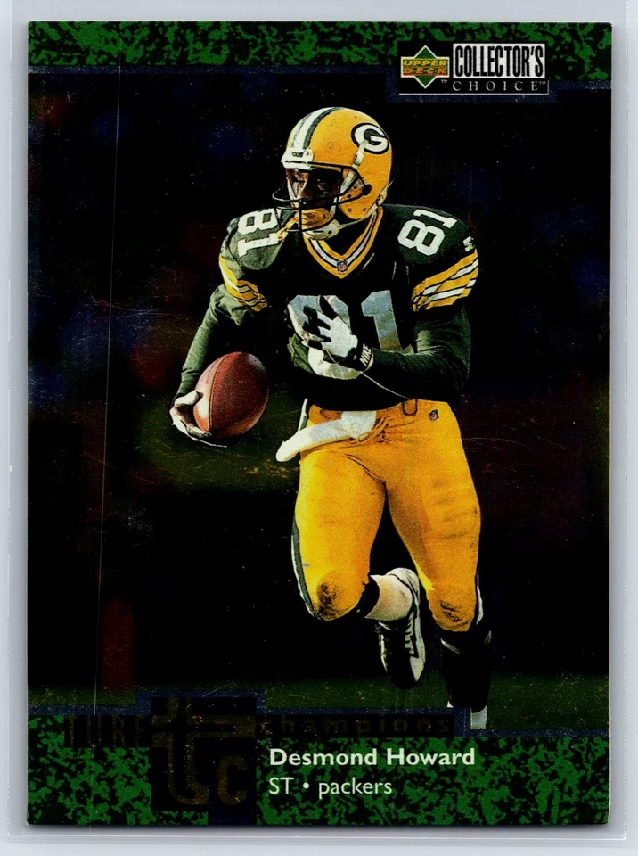 1997 Collector's Choice Desmond Howard Turf Champions Insert #TC22 - Image 1 of 2