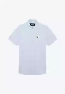 LYLE & SCOTT SHORT SLEEVE SLIM FIT GINGHAM SHIRT LIGHT BLUE/WHITE, NEW! CASUAL - Foto 1 di 2