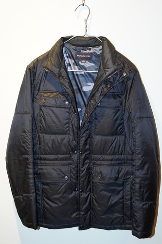 Michael Kors giacca tampone liscia da uomo taglia S nero e mimetico