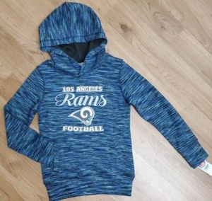 NFL Team Apparel Youth Girls Los Angeles Rams Pullover Hoodie-(Blue,SZ M 7/8)NWT - Picture 1 of 7
