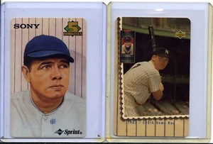 Babe Ruth/ Mickey Mantle Phone Cards 96-97 NYY - Picture 1 of 2