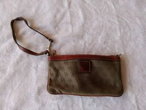 Mini Dookey And Bourke Purse/Bag/Wallet, Brown/Green - Picture 1 of 11