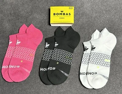 Bombas 3-Pack Unisex Ankle Multicolor Socks Large NWT - Image 1 of 3
