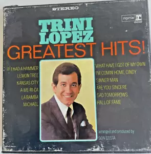 Trini Lopez Greatest Hits Reel To Reel Tape 4-Track 7 1/2 IP Tested - Foto 1 di 3