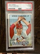 1967 Topps #146 Steve Carlton Card St. Louis Cardinals PSA 5 EX  New from PSA