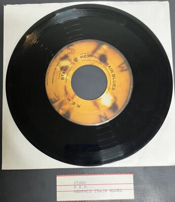 REM - Stand / Memphis Train Blues 45 Vinyl Record Single 7" TESTED Jukebox - Image 1 of 4