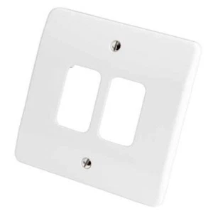 Placa frontal MK Grid Plus 2 velocidades blanca K3632WHI paquete a granel 10 Logic Plus 86 mm b6 - Imagen 1 de 3