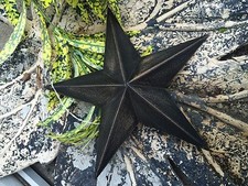 ONE BLACK BARN STAR 8" INCH DISTRESSED PRIMITIVE RUSTIC COUNTRY FARMHOUSE DECOR 