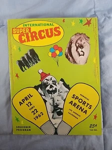 1962 Vtg International Super Circus Souvenir Magazine Program Los Angeles Arena - Picture 1 of 7