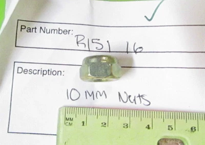 Rickman NOS Zundapp 125 MX S D 250 Montesa 10 mm Tuerca p/n R151 16 r151 16 000 #1 Foto 1 de 4