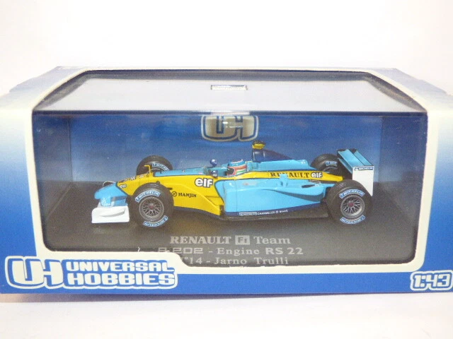 Universal Hobbies 1/43rd Scale Renault F1 Team R202 - Engine RS22 #14 J. Trulli - Image 1 of 1