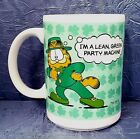 Vintage 1978 Enesco Garfield Cat "I'm a Lean, Green Party Machine" Coffee Mug