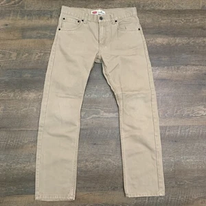 LEVIS 513 - Twill Khaki Jean-cut Pants, Boys 18 Reg 29 x 29 - MUST SEE! - Picture 1 of 12
