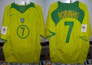 maglia shirt robinho BRAZIL BRASILE BRASIL nike calcio XL nr 7 - Picture 1 of 1