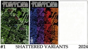 TEENAGE MUTANT NINJA TURTLES #1 (2024)-EASTMAN+DIMASSI SHATTERED VARIANT SET - Picture 1 of 7