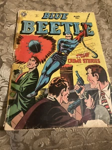 Blauer Käfer #60 1950, Golden Age Victor Fox letzte Ausgabe! (Siehe Fotos) - Bild 1 von 14