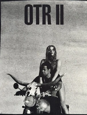 OTR II “On The Run” Tour 2018 Beyonce Jay Z Concert Merch Black Large T-Shirt - Image 1 of 4