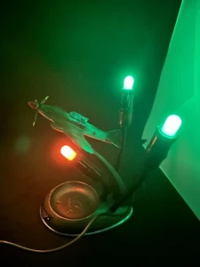 Lámpara rara, luz nocturna, cenicero, avión soviético, avión de ataque IL-2 (ИЛ-2), URSS - Imagen 1 de 23