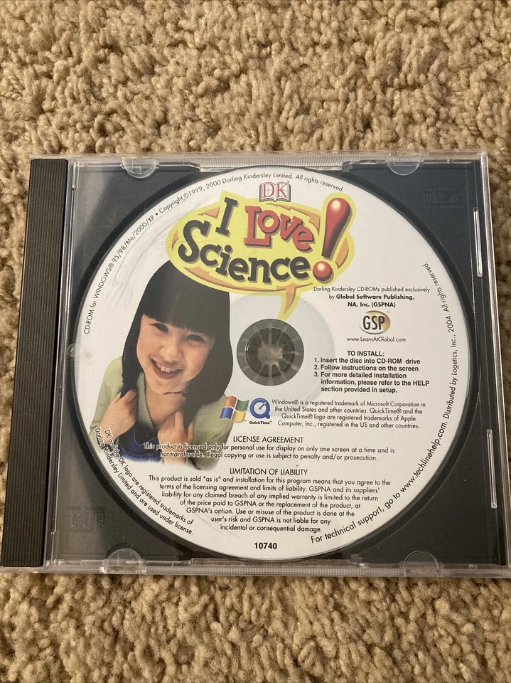 Pre-Owned DK Interactive I Love Science PC Game Grades 2-5 Educational School CD - Image 1 of 1