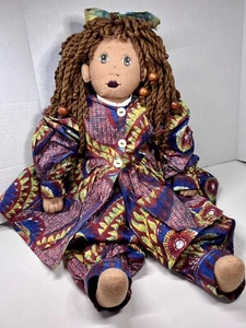 Hermosa muñeca afroamericana de arte popular negro americano 21"" de alto - Imagen 1 de 11