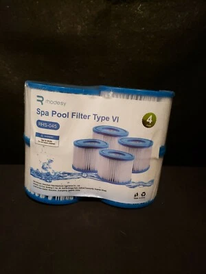 Rhodesy Pool Filter for VI Type Replacement Filter Cartridge RHS-045, 4 Pack - Image 1 of 2