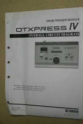 Módulo disparador de tambor Yamaha DTXPRESS IV diagrama de circuito general Foto 1 de 3