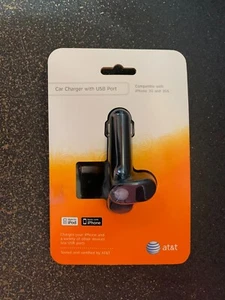 AT&T Car Charger with USB Port - Compatible with iPhone 3G & 3GS - Item#1452 - Picture 1 of 2