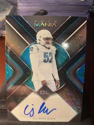 2022 Wild Card Mania Rookie CJ BREWER Rookie RC Auto 2/3 Buffalo Bills E1 - Image 1 of 2