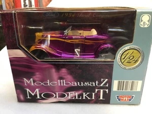 Vintage Motormax 1934 Ford Coupe Hot Rod, 1:24 Diecast Kit . - Picture 1 of 9