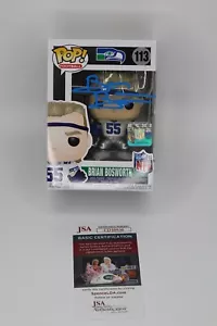 Funko Pop firmado por Brian Bosworth NFL Seattle Seahawks autografiado certificado de autenticidad JSA - Imagen 1 de 7