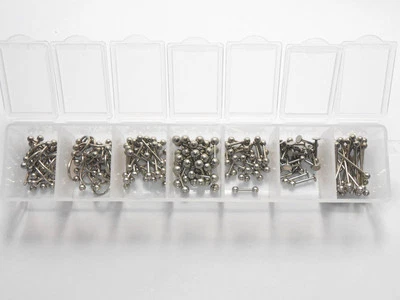 NEW BOX 35/70/140PCS Mix 7style 316L Tragus  Barbell Body Piercing Jewelry Free  - Image 1 of 4