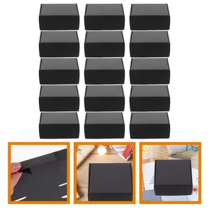 15 Piezas Cajas de Correo con Tapas Negro Embalaje de Tarjetas para Embalaje Envío Correo - Imagen 1 de 12
