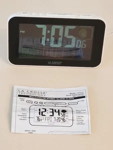 LA CROSSE TECHNOLOGY C89201 Atom Farbwechsel Digitaler Wecker mit USB-Anschluss. - Bild 1 von 16