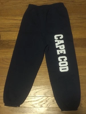 Pantalones deportivos Hanes azul marino con blanco Cape Cod ComfortBlend EcoSmart talla YS (6-8) Foto 1 de 3