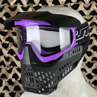 NUEVA MÁSCARA DE PAINTBALL JT ProFlex - púrpura/negro con 1 lente (23133) - transparente Foto 1 de 4