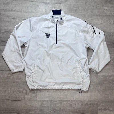 Nike Storm-Fit 1/4 Zip Windbreaker Pullover Jacket Mens XL White Villanova - Image 1 of 4