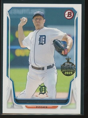 Оригинальная золотая марка Max Scherzer 2025 Topps Holiday Buyback 2014 Bowman - Изображение 1 из 2