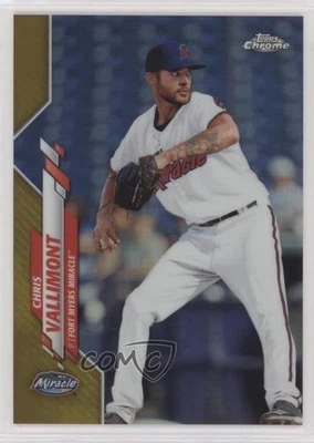 2020 Topps Pro Debut Chrome Gold Refractor /75 Chris Vallimont #PDC-82 - Image 1 of 2