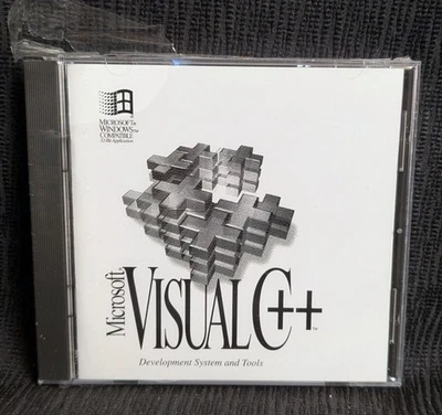 Microsoft Visual C++ 2.0 1994 Edition CD-ROM DISC ONLY MOSTLY SEALED 0894 57496 - Image 1 of 4