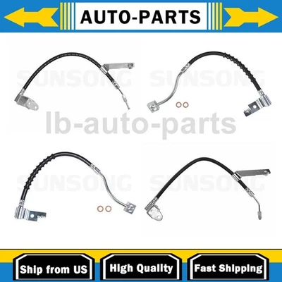 4x Manguera de freno delantera trasera para Dodge Neon 2000-2005 2,0 L Foto 1 de 4