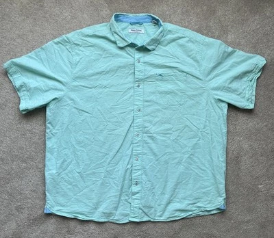 Tommy Bahama Seersucker Shirt Men 2XLB Nova Wave Green Beach Hawaiian Casual - Image 1 of 4