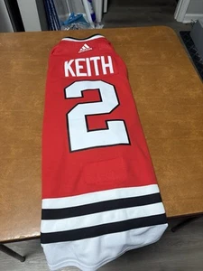 2007-08 Chicago Blackhawks Duncan Keith Reebok 1.0 Pro Jersey 54 Fight Strap - Picture 1 of 4