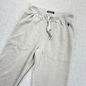Polo Ralph Lauren Pants Adult Small S Gray Joggers Sweatpants Athleasure Y2K - Picture 1 of 12
