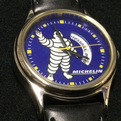 Reloj Pulsera Hombre Bibendum Michelin Vintage Mecánico Funcionando Hecho en Japón Foto 1 de 4
