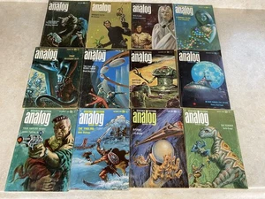 Analog Science Fiction And Fact Magazine Lot Of 12 - 1969 Vintage Issues - Picture 1 of 9