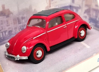 Dinky 1/43 - DY-6C 1951 Volkswagen Beetle rojo coche modelo fundido a presión Foto 1 de 3