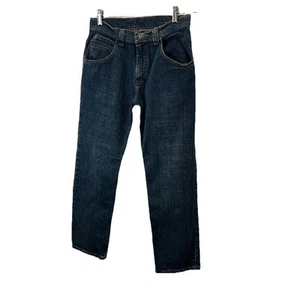 Wrangler Jeans Youth Boys Size 12 Husky Blue Adjustable Waist Straight - Picture 1 of 8