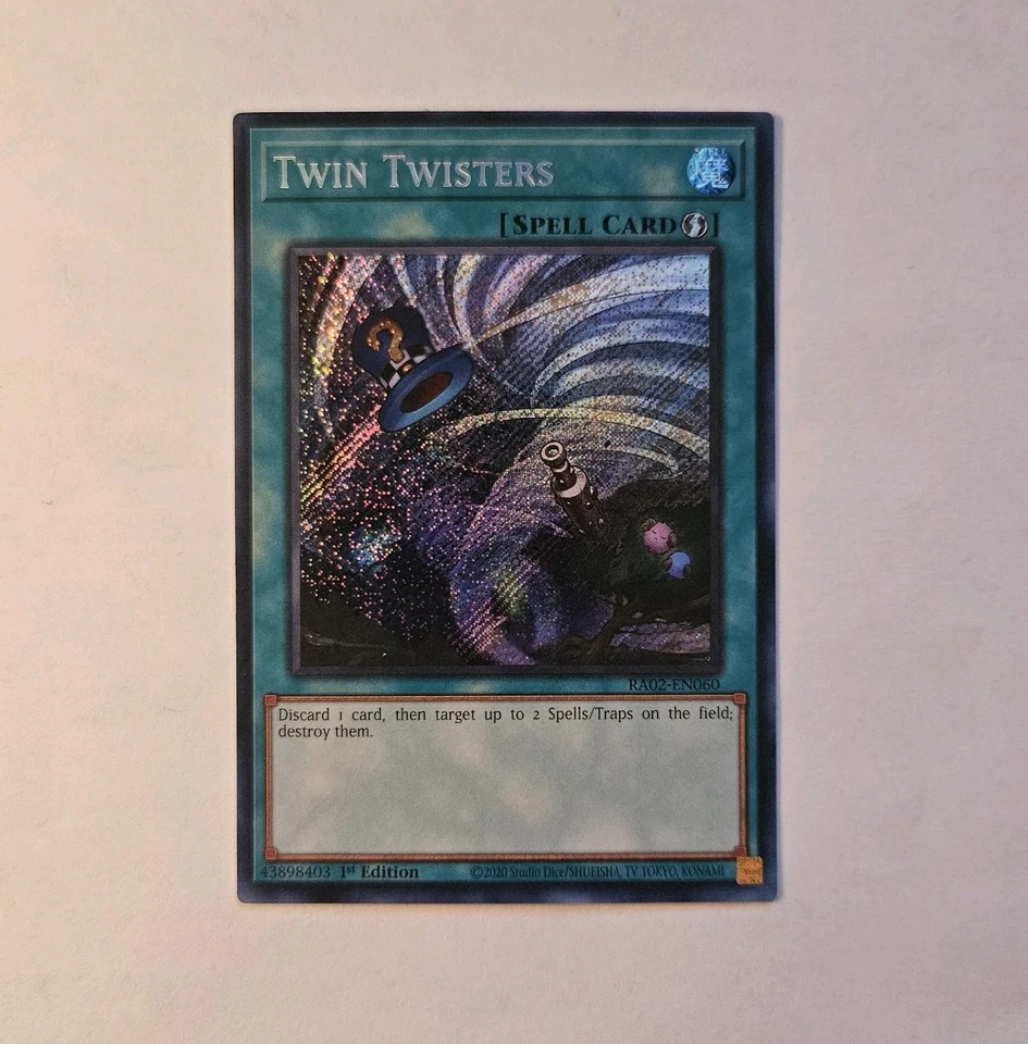 Twin Twisters Secret Rare RA02-EN060 25th Anniversary Rarity Collection II NM  - Image 1 of 1