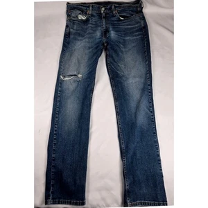 Levi's 514 Straight Fit Jeans Distressed Denim Etikett 36x34 (34x33 gemessen) - Bild 1 von 10