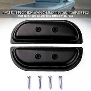 Par de tazas de reposabrazos de panel de puerta de metal para camioneta Ford 1973 1979 73 79 F-100 F-350 - Imagen 1 de 8